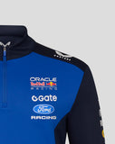Red Bull Racing Unisex Teamline Quarter Zip Midlayer - Night Sky / Surf The Web