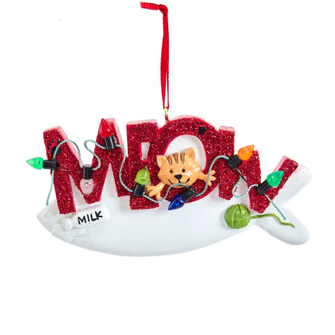 “Meow“ Cat Ornament