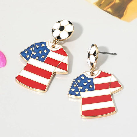 Sensibling Corp. - FIFA World Cup Soccer Jersey Drop Earrings