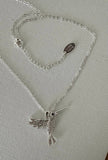 Carol Young Silver - Hummingbird SPARKLE Petite Necklace