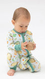 2 Way Zipper Romper - Happy Tacos - 3 - 6M