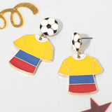Sensibling Corp. - FIFA World Cup Soccer Jersey Drop Earrings