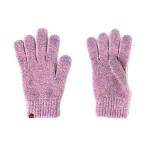 Britt's Knits Powder Knit Ultra Soft Gloves - Purple