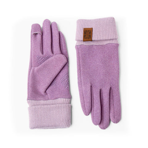 Britt's Knits Pro Tip Texting Gloves - Purple
