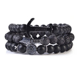 Mad Man - Tribal Stone Bracelet | Men's Skull Viking Bead Bracelet