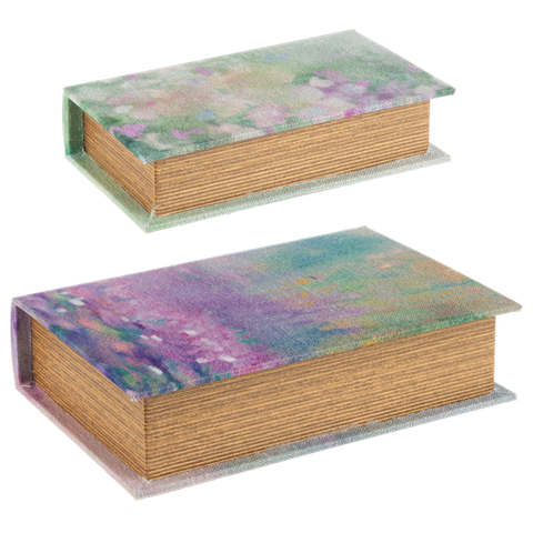 Watercolor Floral Book Decor Box
