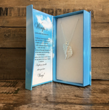 Carol Young Silver - Angel Wings Necklace  Silver Tone in BOX/ Jewelry