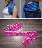Deep Breath Designs, LLC - LARGE Back Neck & Shoulder Wrap organic hot/cold relaxation