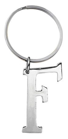 F - INITIALLY YOURS KEYRING IRON