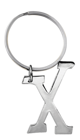 X - INITIALLY YOURS KEYRING IRON