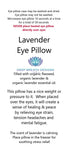 Deep Breath Designs, LLC - EYE PILLOW Lavender/unscented, hot/cold, yoga, meditation