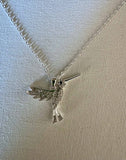 Carol Young Silver - Hummingbird SPARKLE Petite Necklace