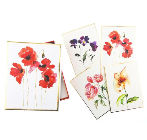 Watercolor Floral Assorted Boxed Cards