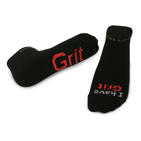 I have Grit™ black low-cut socks