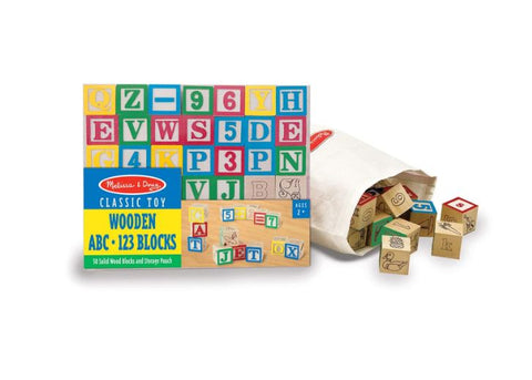 Wooden ABC/123 Blocks