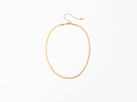 PVD Herringbone Chain Necklace