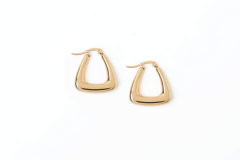 PVD Triangle Hoop Earrings