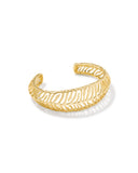 TIGER STRIPED MIKKI CUFF BRACELET GOLD