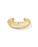 TIGER STRIPED MIKKI CUFF BRACELET GOLD