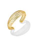 TIGER STRIPED MIKKI CUFF BRACELET GOLD