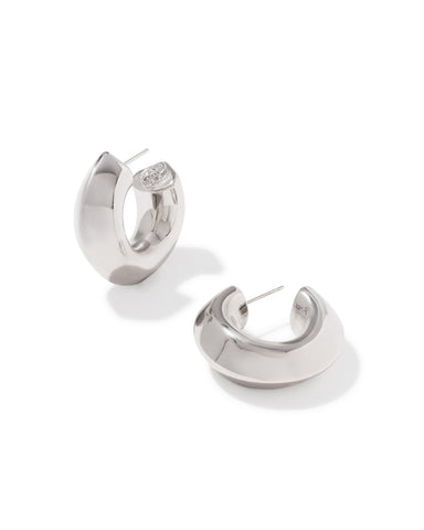 EMBRY HOOP EARRINGS SILVER