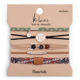 "Flourish" Natural Butterfly Hair Tie Bracelets