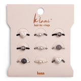 "Luna" Silver & Cool Tones Hair Tie Rings