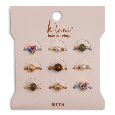 "Terra" Earth Tones Hair Tie Rings