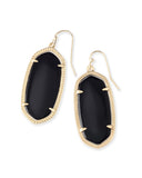 ELLE DROP EARRINGS	GOLD BLACK