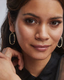 ELLE DROP EARRINGS	GOLD BLACK