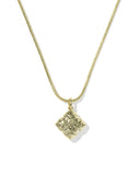 DIRA PEARL SHORT PENDANT NECKLACE GOLD FRESHWATER CULTURED PEARL