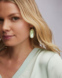 Kendra Scott Elle Gold Drop Earrings in Dichroic Glass