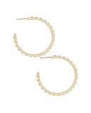 VERONICA HOOP EARRINGS GOLD IRIDESCENT CRYSTAL