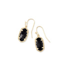 Kendra Scott-Lee Drop Earrings Gold Black