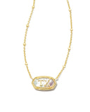 ELISA PENDANT TEXAS NECKLACE GOLD IVORY MOTHER OF PEARL