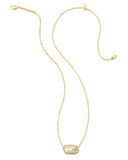 ELISA PENDANT TEXAS NECKLACE GOLD IVORY MOTHER OF PEARL