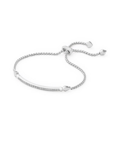 Kendra Scott Ott Adjustable Chain Bracelet in Silver