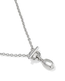 MINI ELISA TOGGLE PENDANT SILVER NECKLACE MOTHER OF PEARL