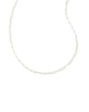 COURTNEY PAPERCLIP NECKLACE SILVER