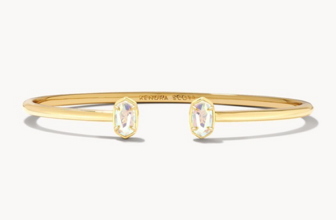 EMILIE CUFF BRACELET GOLD DICHROIC GLASS