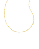 COURTNEY PAPERCLIP NECKLACE GOLD