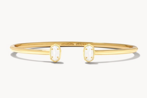 EMILIE CUFF BRACELET GOLD IVORY MOTHER OF PEARL