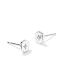 ARLENE STUD EARRING SET SILVER WHITE CZ