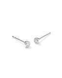 ARLENE STUD EARRING SET SILVER WHITE CZ