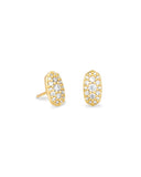 GRAYSON CRYSTAL STUD EARRINGS GOLD