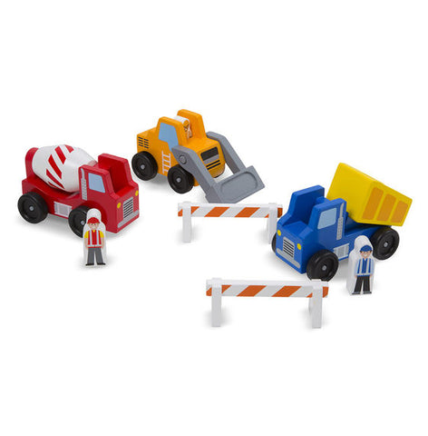 Wooden Toy Construction Vehicle Set