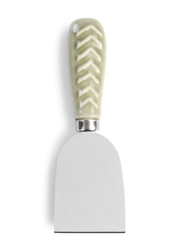 Gray Pattern Flat Cheese Knife