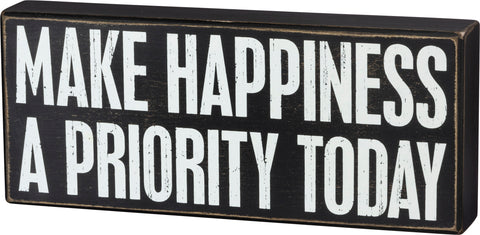 Make Happiness - Box Sign