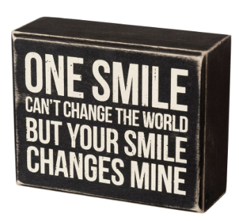 Change the World - Box Sign