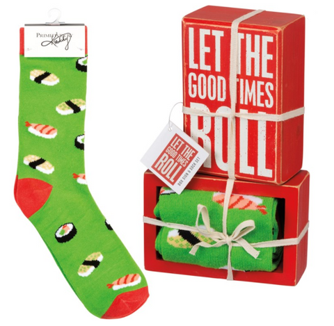 Box Sign & Sock Set - Good